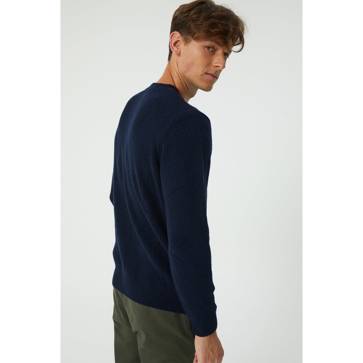 Navy Wool Blend Sweater